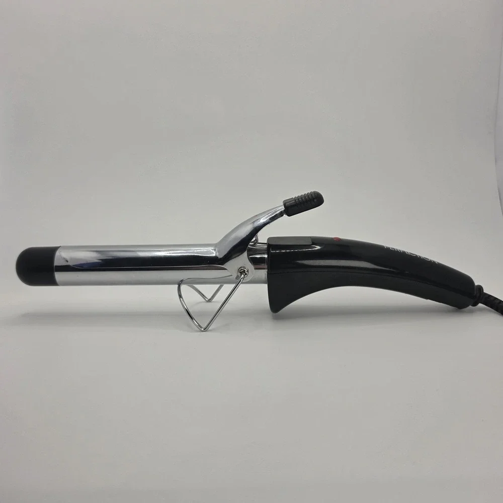 Vintage Perfection Hair Curling Iron Model EV140 Dry Styling Tool Black Chrome
